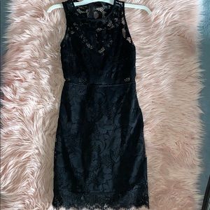 Black lace dress